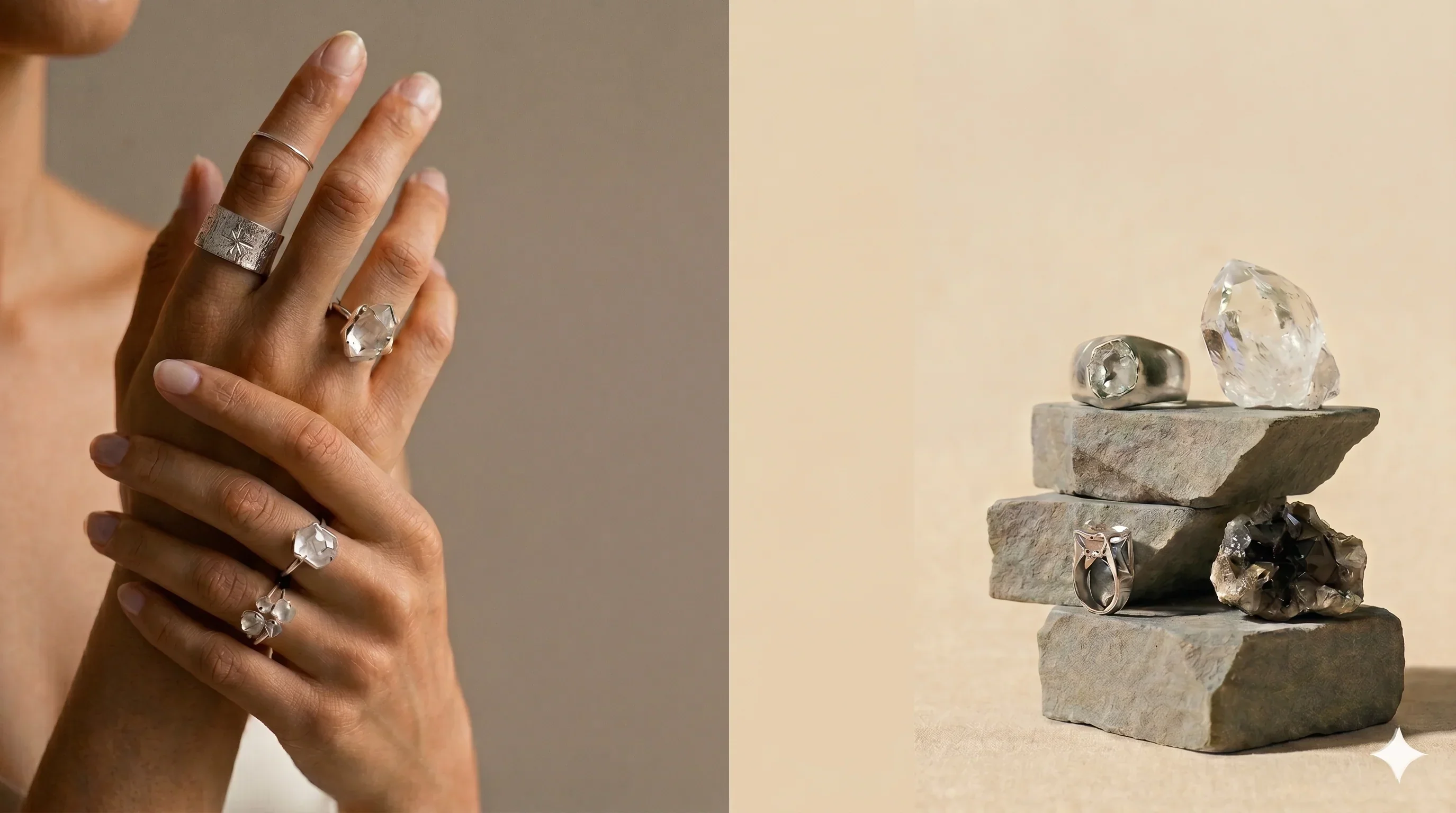 mereora jewelry minimalist sterling silver and crystal